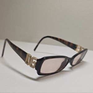 Authentic Dolce & Gabbana DG 3002-B 502 Tortoiseshell Crystal DG Eyeglass Frames